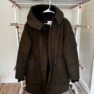 BCBGeneration Olive Green Quilted Jacket